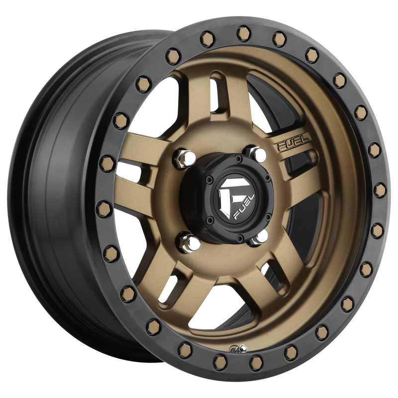 Fuel - D583 ANZA - Gunmetal - MATTE BRONZE BLACK BEAD RING - 18" x 9", 19 Offset, 6x139.7 (Bolt Pattern), 106.1mm HUB