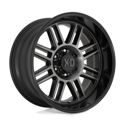XD Series - XD850 CAGE - Black - GLOSS BLACK WITH GRAY TINT - 20" x 10", -18 Offset, 6x139.7 (Bolt Pattern), 106.1mm HUB