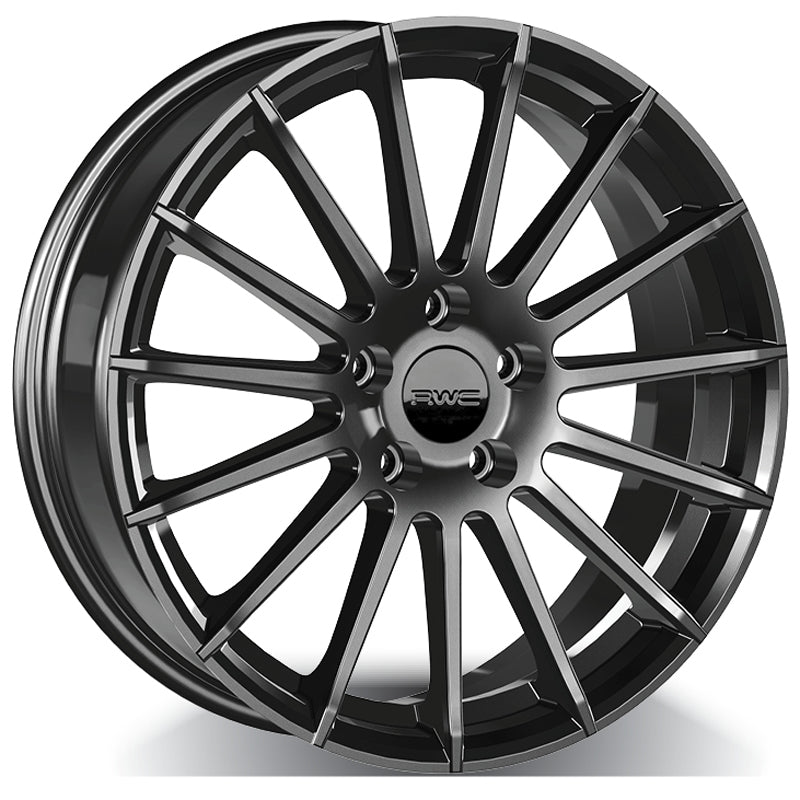 RWC - AD111 - Grey - GREY FUSILLE - 20" x 9", 32 Offset, 5x112 (Bolt Pattern), 66.5mm HUB