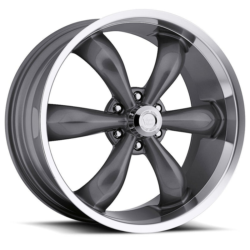 Vision Wheel American Muscle - 142 LEGEND 6 - Gunmetal - Gunmetal Machined Lip - 20" x 9", 20 Offset, 6x139.7 (Bolt Pattern), 106.2mm HUB