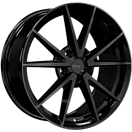 Envy Wheels - EV-10 - Black - GLOSS BLACK - 17" x 7.5", 40 Offset, 5x120 (Bolt Pattern), 72.6mm HUB