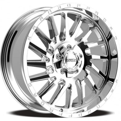 KranK Off-road - Coil - Chrome - Chrome - 20" x 9", 10 Offset, 5x127/139.7 (Bolt Pattern), 77.8mm HUB