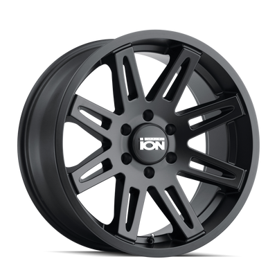 Ion Alloy - 142 - Black - MATTE BLACK - 20" x 9", 0 Offset, 6x139.7 (Bolt Pattern), 106mm HUB