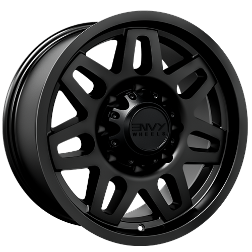Envy Wheels - ET-2 - Black - SATIN BLACK - 18" x 9", 18 Offset, 8x170 (Bolt Pattern), 125mm HUB