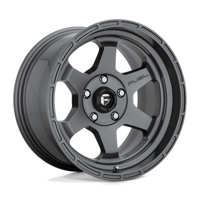 Fuel - D665 SHOK - Gunmetal - MATTE GUN METAL - 17" x 9", -12 Offset, 5x127 (Bolt Pattern), 71.5mm HUB