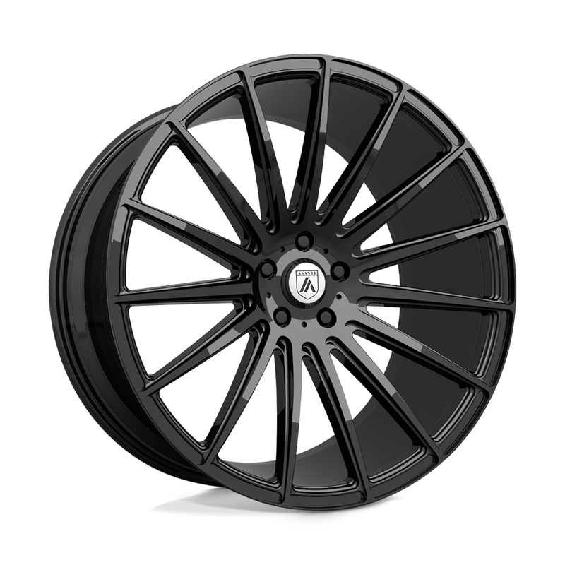 Asanti Black - ABL-14 POLARIS - Black - GLOSS BLACK - 20" x 9", 35 Offset, 5x112 (Bolt Pattern), 72.6mm HUB