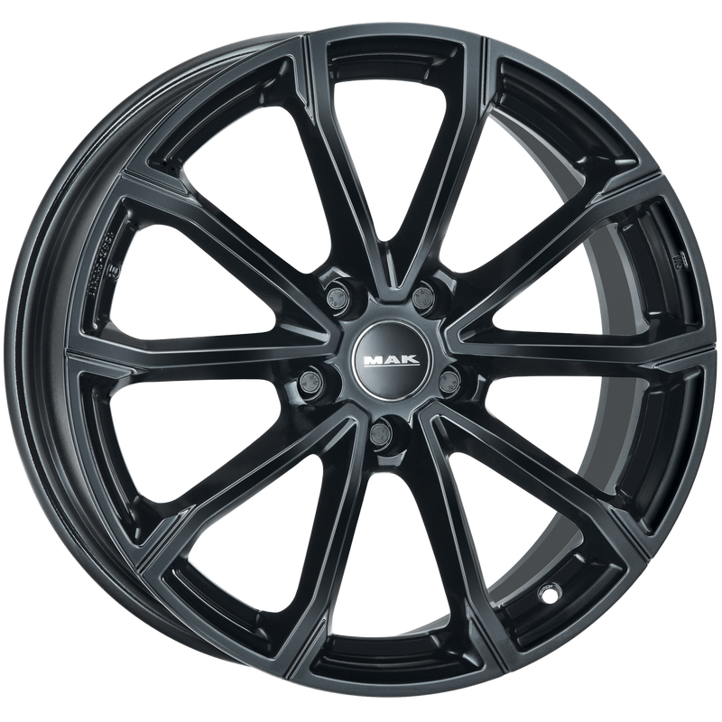 Mak Wheels - DaVinci - Black - GLOSS BLACK - 17" x 6.5", 45 Offset, 5x114.3 (Bolt Pattern), 60.1mm HUB