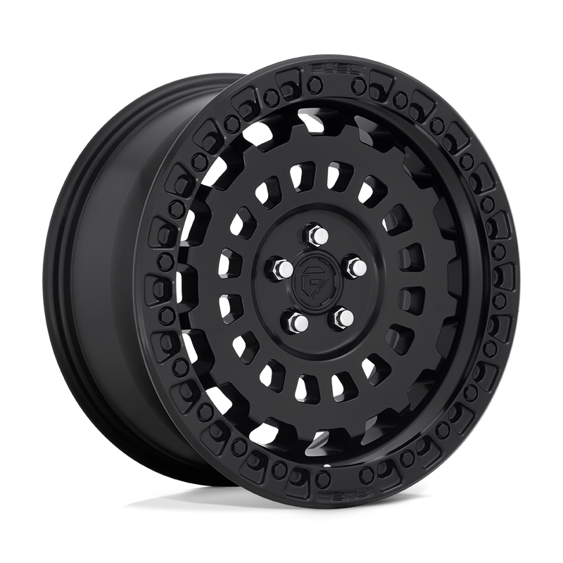 Fuel - D633 ZEPHYR - Black - MATTE BLACK - 17" x 8", 38 Offset, 5x100 (Bolt Pattern), 56.5mm HUB