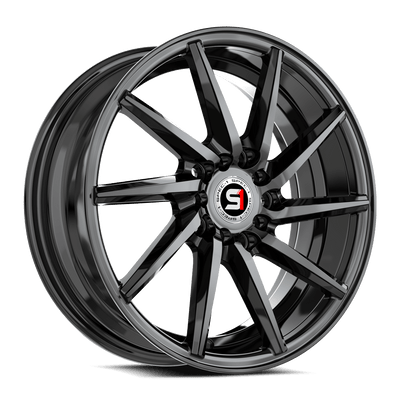 Spec-1 Racing - SP-74 - Black - Gloss Black - 16" x 6", 35 Offset, 5x100/114.3 (Bolt pattern), 73.10mm HUB