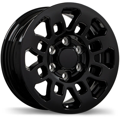 Replika - R239 - Black - Gloss Black - 16" x 7", 13 Offset, 6x139.7 (Bolt Pattern), 106.1mm HUB