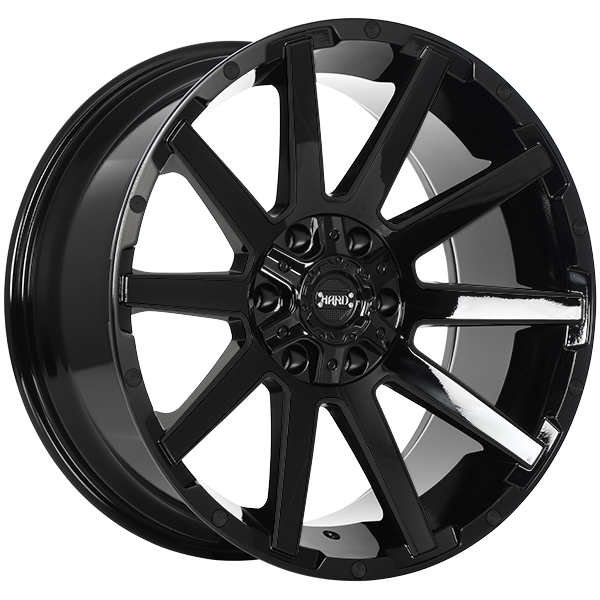 Ruffino HARD - Sinner - Black - Gloss Black - 20" x 9", 0 Offset, 6x135/139.7 (Bolt Pattern), 87.1mm HUB