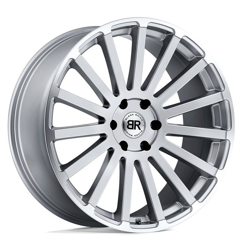 Black Rhino - SPEAR - Silver - Silver with Mirror-Cut Edge - 22" x 9.5", 25 Offset, 5x150 (Bolt Pattern), 110.1mm HUB
