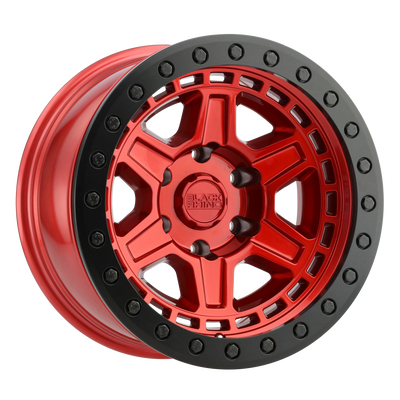 Black Rhino - RENO - CANDY RED W/ BLACK RING & BOLTS - 17" x 8.5", -38 Offset, 5x114.3 (Bolt Pattern), 71.5mm HUB