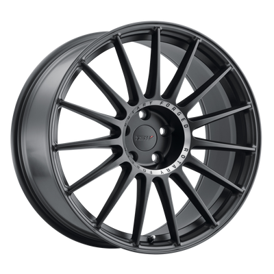 TSW Wheels - PADDOCK - Gunmetal - SEMI GLOSS BLACK W/ MACHINED TINTED RING - 19" x 9.5", 39 Offset, 5x120 (Bolt Pattern), 76.1mm HUB