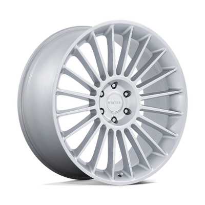 Status Wheels - VENTI - Silver - GLOSS SILVER - 24" x 10", 20 Offset, 5x112 (Bolt Pattern), 66.6mm HUB