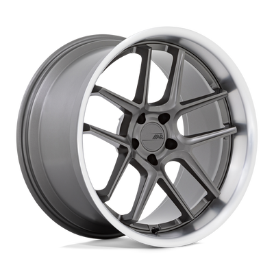American Racing - AR942 - Gunmetal - MATTE GUNMETAL WITH MACHINED LIP - 20" x 9.5", 15 Offset, 5x115 (Bolt Pattern), 71.5mm HUB