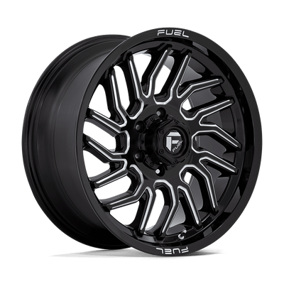 Fuel - D807 HURRICANE - Black - GLOSS BLACK MILLED - 20" x 9", 20 Offset, 6x135 (Bolt Pattern), 87.1mm HUB