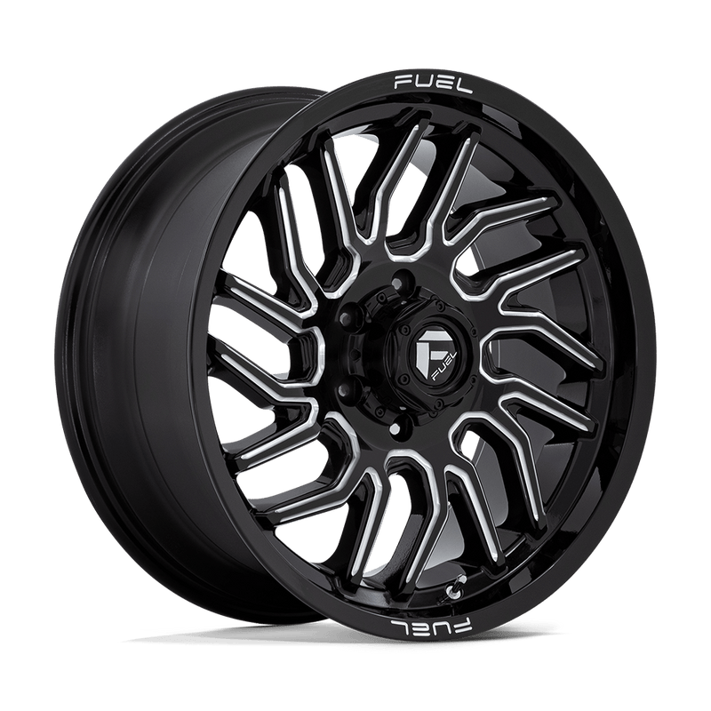 Fuel - D807 HURRICANE - Black - GLOSS BLACK MILLED - 20" x 9", 20 Offset, 6x135 (Bolt Pattern), 87.1mm HUB