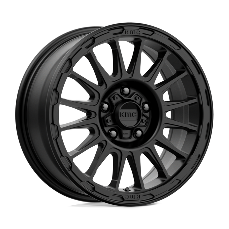 KMC Wheels - KM542 IMPACT - Black - SATIN BLACK - 17" x 8.5", 0 Offset, 6x135 (Bolt Pattern), 87.1mm HUB