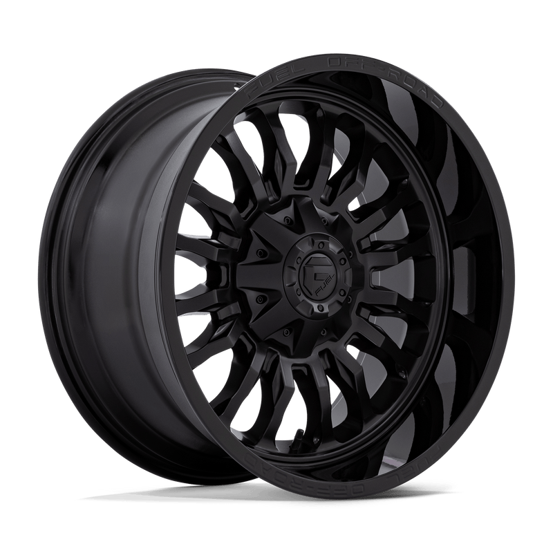 Fuel - D796 ARC - Black - MATTE BLACK WITH GLOSS BLACK LIP - 20" x 10", -18 Offset, 6x135/139.7 (Bolt Pattern), 106.1mm HUB