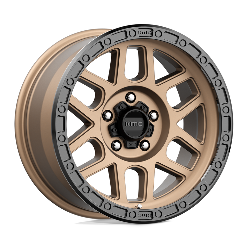 KMC Wheels - KM544 MESA - Bronze - MATTE BRONZE WITH BLACK LIP - 20" x 9", 0 Offset, 6x139.7 (Bolt Pattern), 106.1mm HUB