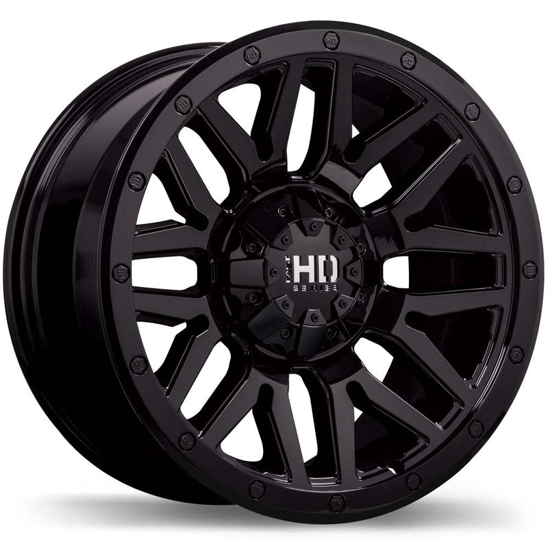 Fast HD - Menace - Black - Gloss Black - 20" x 9", 15 Offset, 5x127/139.7 (Bolt Pattern), 87.1mm HUB
