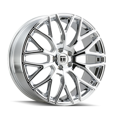Touren - TR76 - Chrome - CHROME - 20" x 8.5", 35 Offset, 5x120 (Bolt Pattern), 74.1mm HUB
