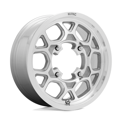 KMC Powersports - KS133 MESA LITE - Silver - MACHINED - 15" x 6", 38 Offset, 4x137 (Bolt Pattern), 96mm HUB