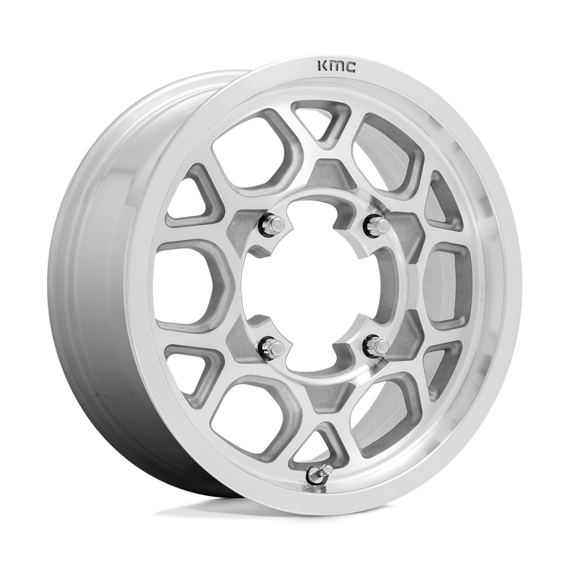 KMC Powersports - KS133 MESA LITE - Silver - MACHINED - 15" x 6", 38 Offset, 4x137 (Bolt Pattern), 96mm HUB