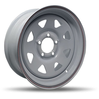 DTD - Trailer - White - White - 13" x 4.5", 0 Offset, 5x114.3 (Bolt Pattern), 84mm HUB