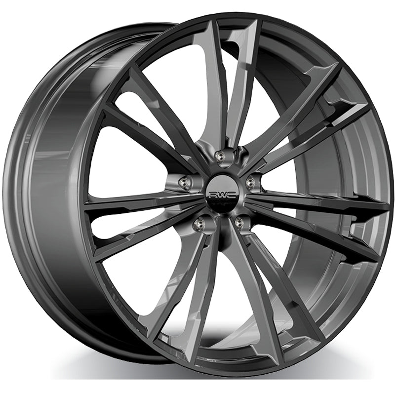 RWC - BM550 - Grey - ANTHRACITE - 18" x 8", 45 Offset, 5x112 (Bolt Pattern), 66.7mm HUB