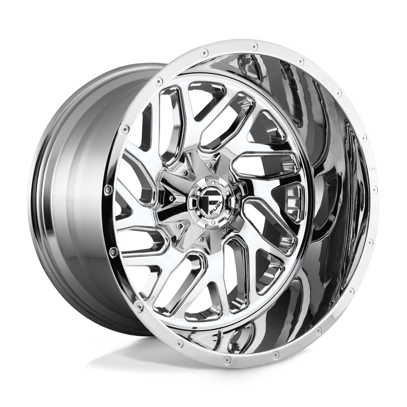 Fuel - D609 TRITON - Polished - CHROME PLATED - 20" x 10", -18 Offset, 8x180 (Bolt Pattern), 124.2mm HUB