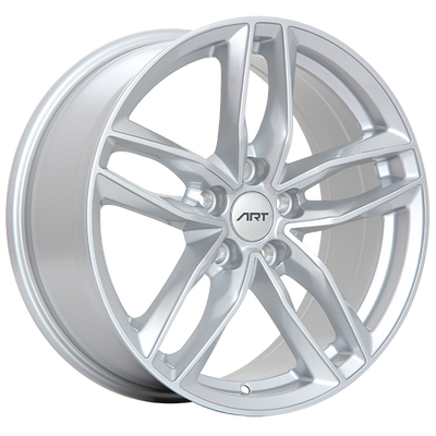 ART - Replica 36 - Silver - Silver - 17" x 7.5", 35 Offset, 5x112 (Bolt Pattern), 66.5mm HUB