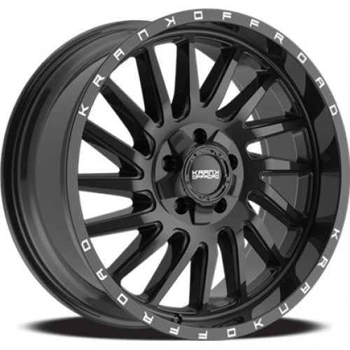 KranK Off-road - Coil - Black - Gloss Black - 20" x 9", 0 Offset, 5x127/139.7 (Bolt Pattern), 77.8mm HUB