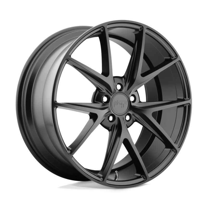 Niche - M117 MISANO - Black - MATTE BLACK - 19" x 9.5", 35 Offset, 5x112 (Bolt Pattern), 66.6mm HUB