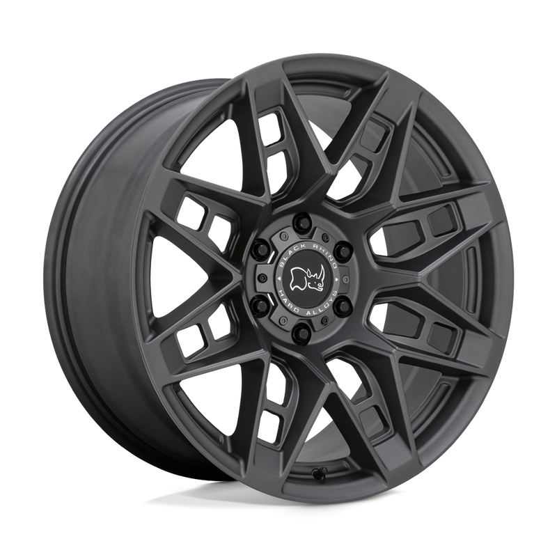 Black Rhino - CAPROCK - Gunmetal - Matte Gunmetal - 20" x 9.5", 12 Offset, 6x135 (Bolt Pattern), 87.1mm HUB