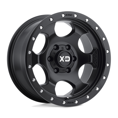 XD Series - XD131 RG1 - Black - Satin Black With Reinforcing Ring - 17" x 9", -12 Offset, 5x127 (Bolt Pattern), 78.1mm HUB