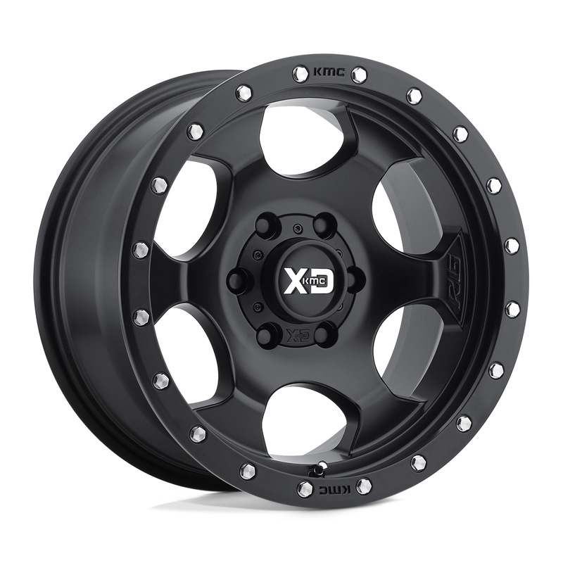 XD Series - XD131 RG1 - Black - Satin Black With Reinforcing Ring - 17" x 9", -12 Offset, 5x127 (Bolt Pattern), 78.1mm HUB