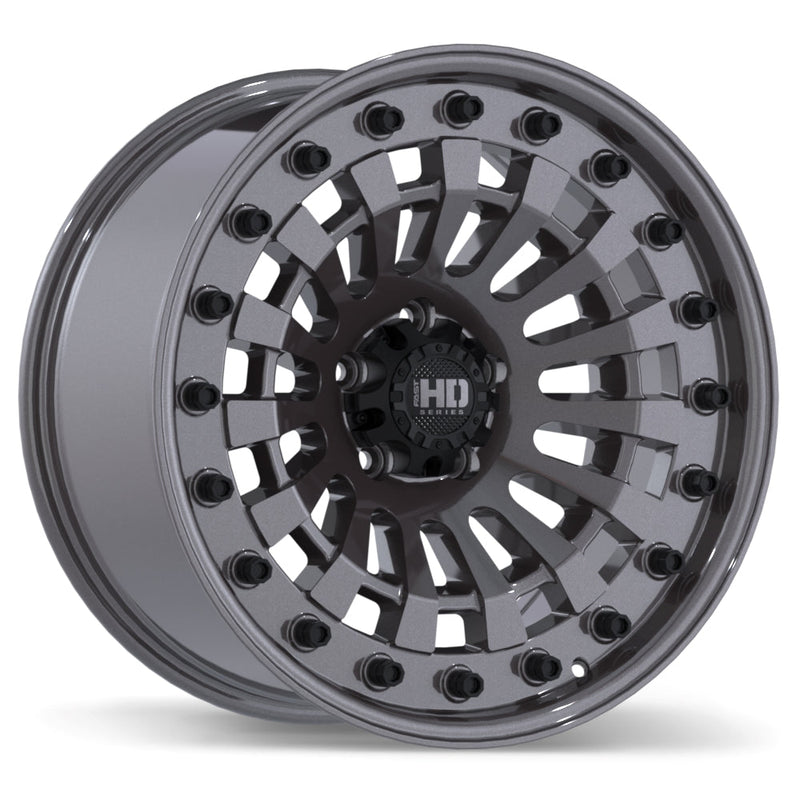 Fast HD - Shred - Gunmetal - Gloss Gunmetal - 20" x 10", 0 Offset, 5x127 (Bolt Pattern), 71.5mm HUB