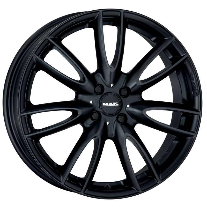 Mak Wheels - JACKIE W - Black - MATTE BLACK - 17" x 7", 48 Offset, 4x100 (Bolt Pattern), 56.1mm HUB