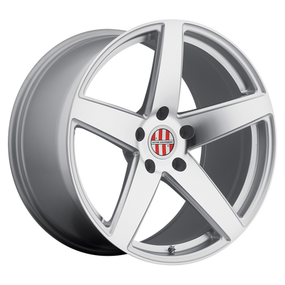 Victor Equipment Wheels - BADEN - Gunmetal - SILVER W/ MIRROR CUT FACE - 19" x 11", 36 Offset, 5x130 (Bolt Pattern), 71.5mm HUB