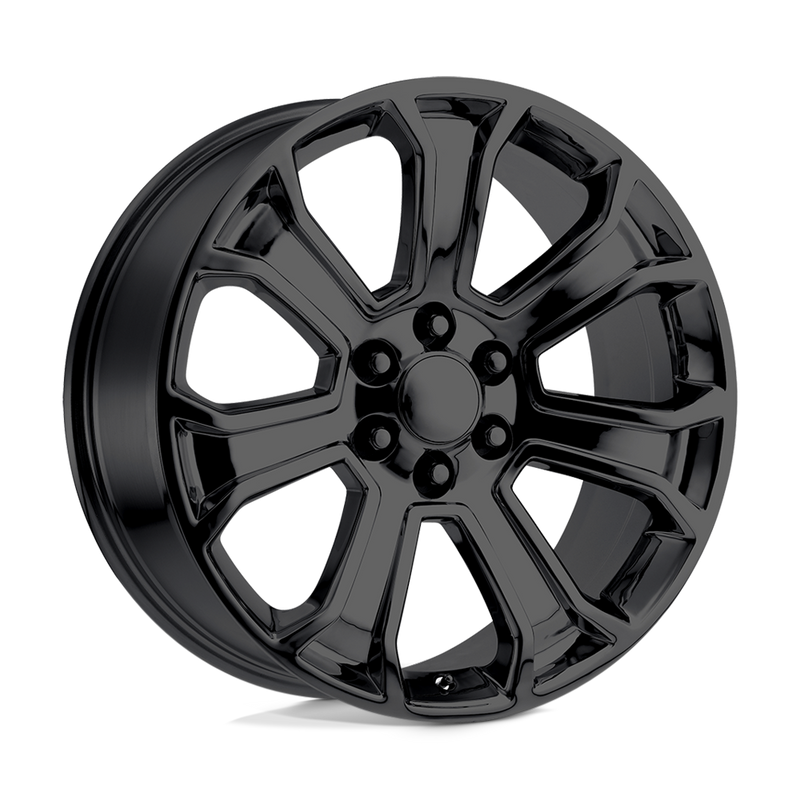 OE Creations - PR166 - Black - GLOSS BLACK - 22" x 9", 24 Offset, 6x139.7 (Bolt Pattern), 78.1mm HUB