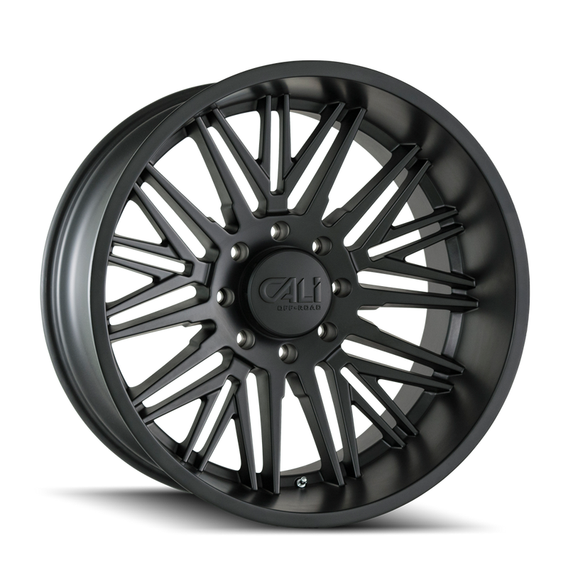 Cali Off-Road - RAWKON - Black - MATTE BLACK - 20" x 12", _54 Offset, 6x139.7 (Bolt Pattern), 106mm HUB