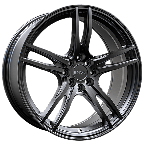 Envy Wheels - EV-5 - Gunmetal - TITANIUM - 15" x 6.5", 38 Offset, 4x108/114.3 (Bolt Pattern), 72mm HUB