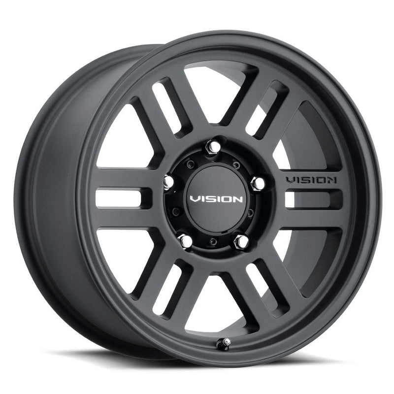 Vision Wheel Off-Road - 355 M2 OVERLAND - Black - Satin Black - 17" x 9", 0 Offset, 6x135 (Bolt Pattern), 87.1mm HUB