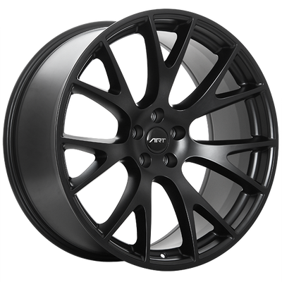 ART - Replica 120 - Black - Satin Black - 20" x 9.5", 19 Offset, 5x115 (Bolt Pattern), 71.5mm HUB