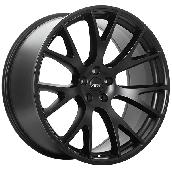 ART - Replica 120 - Black - Satin Black - 20" x 9.5", 19 Offset, 5x115 (Bolt Pattern), 71.5mm HUB