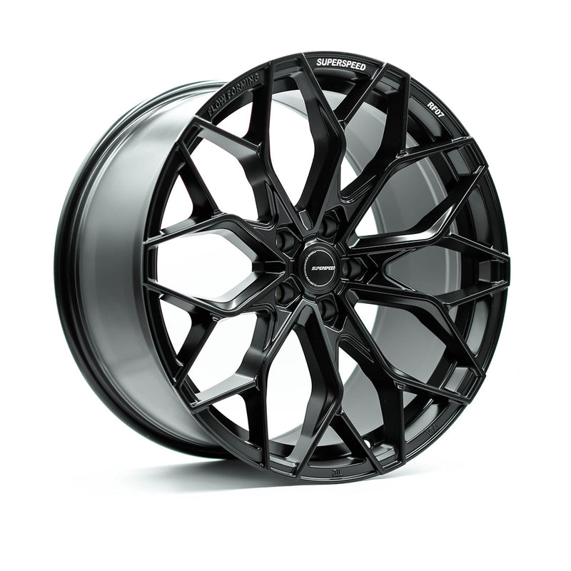 Superspeed - RF07 - Black - Matt Black - 20" x 10.5", 40 Offset, 5x114.3 (Bolt Pattern), 73mm HUB