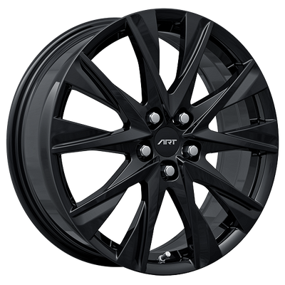 ART - Replica 260 - Black - Gloss Black - 19" x 7", 45 Offset, 5x114.3 (Bolt Pattern), 67.1mm HUB