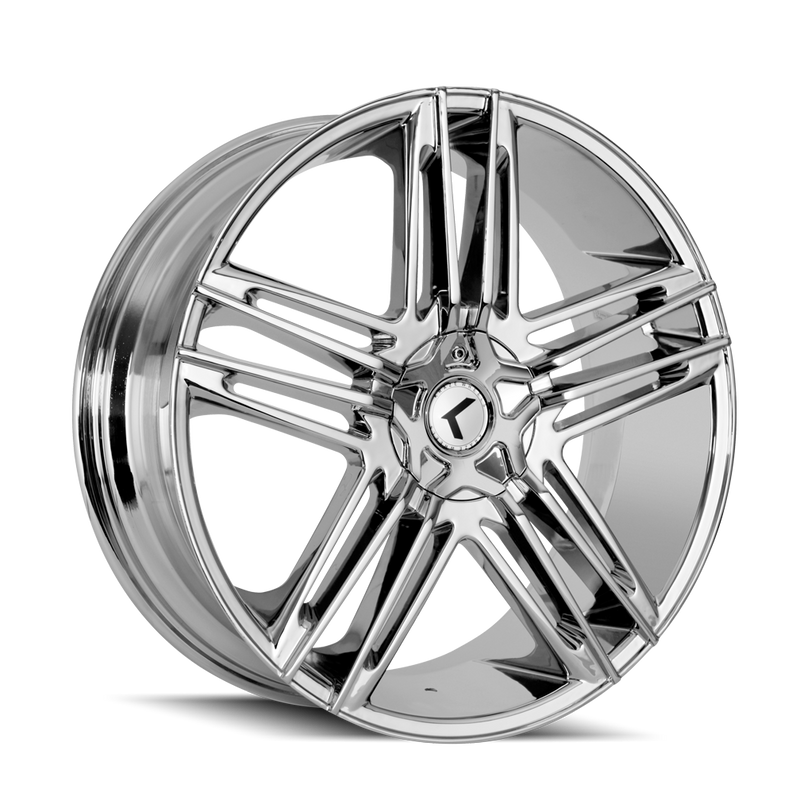 Kraze Wheels - HELLA - Chrome - CHROME - 20" x 8.5", 40 Offset, 5x110/115 (Bolt Pattern), 73mm HUB